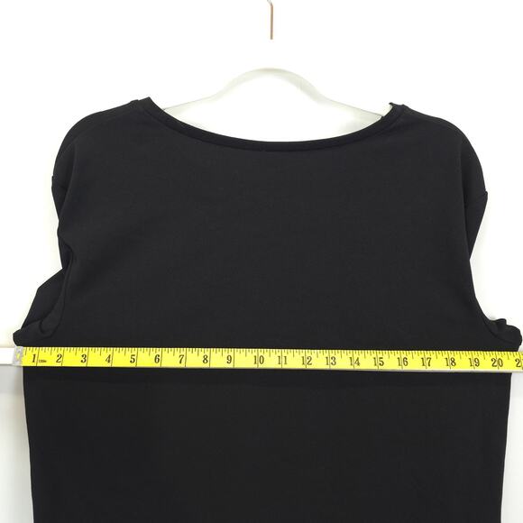 Worthington Shirt Womens Large Black Ruffle Sleeve Hem Stretch Pullover Top - Picture 5 of 10